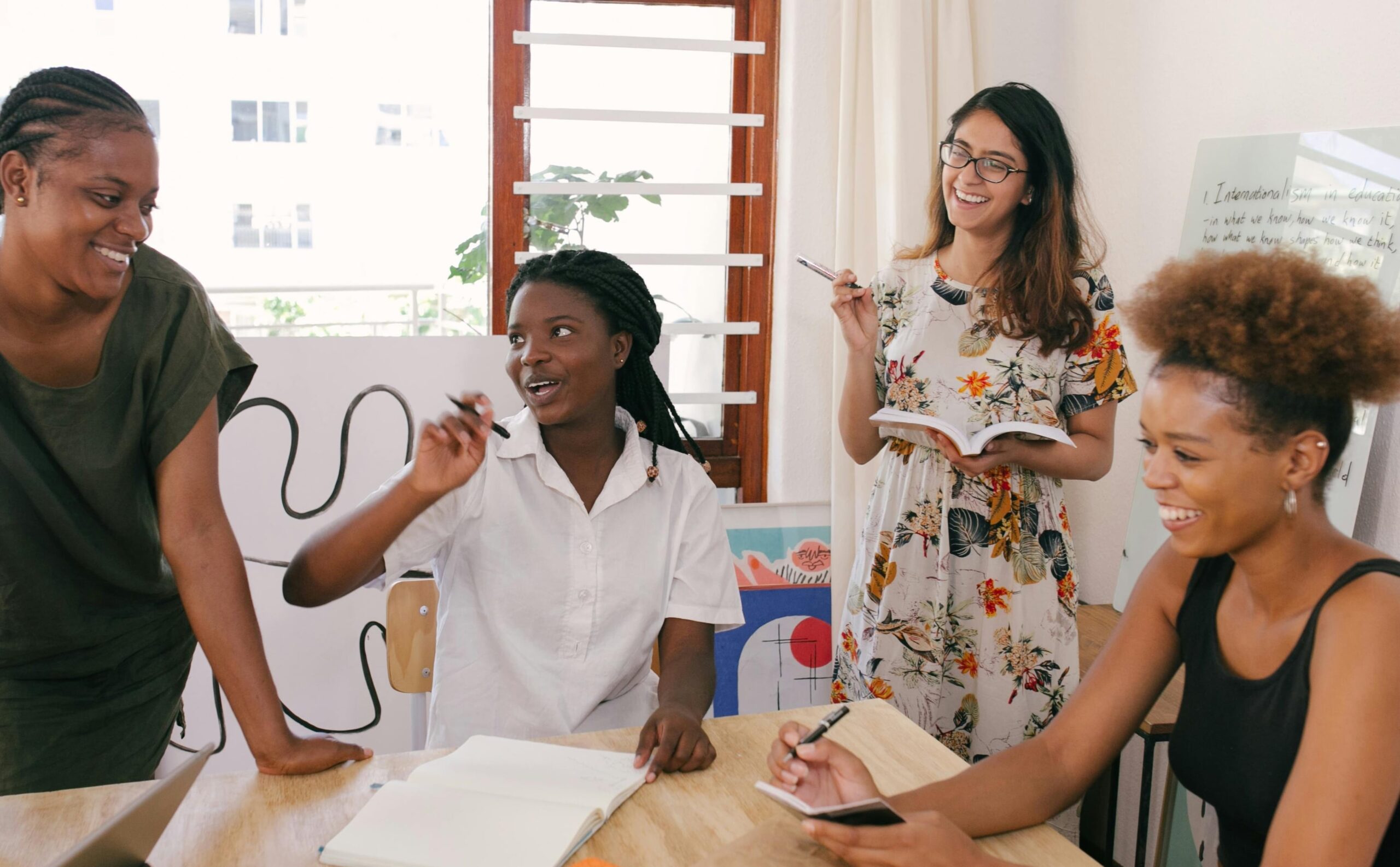 Group of women in office